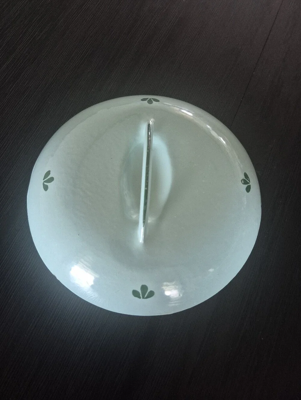 Vintage DRU Holland Enamel Cast Iron Lid 8